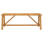 vidaXL Ensemble de salle à manger de jardin 7 Pièces Marron
