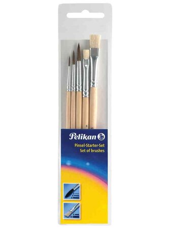 Set de 5 Pinceaux pour débutant PELIKAN