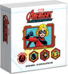 Pièce de monnaie en argent 2 dollars g 31.1 (1 oz) millésime marvel avengers captain marvel