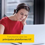 Jabra evolve 65 mono casque supra-auriculaire sans fil - casque certifié microsoft avec batterie longue durée - adaptateur bluet