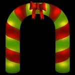 vidaXL Porte voûtée gonflable de Noël avec LED 270 cm