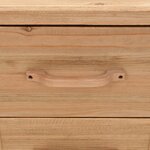 vidaXL Table de chevet Bois de sapin massif  50 x 35 x 57 cm