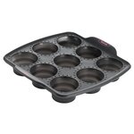 Tefal j4174714 crispybake moule 9 muffins silicone rétractable 30x29 cm