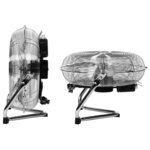 Perel ventilateur de plancher 30 cm chrome