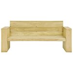 vidaXL Salon de jardin 3 Pièces Bois de pin imprégné