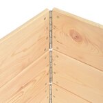 vidaXL Jardinières surélevées 3 Pièces 100x100 cm Bois de pin solide