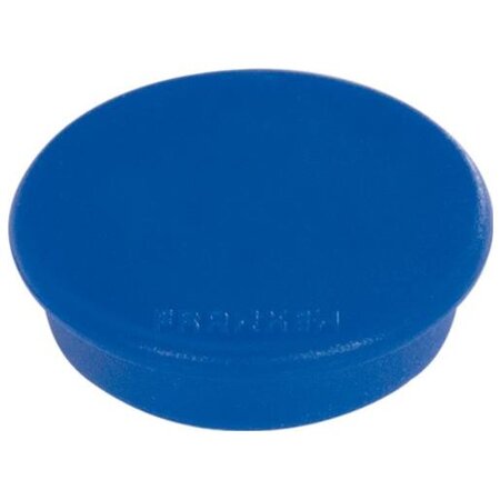 Set de 10 aimants de fixation, force adhésive: 800 g, diam.32 mm Rond Bleu foncé FRANKEN