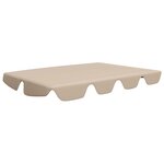 vidaXL Toit de rechange de balançoire Beige 188/168x110/145 cm