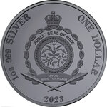Pièce de monnaie en Argent 1 Dollar g 31.1 (1 oz) Millésime 2023 Chess King CHESS KING