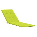 vidaXL Coussin de chaise de terrasse vert vif (75+105)x50x3 cm
