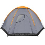 vidaXL Tente pour 6 personnes Gris