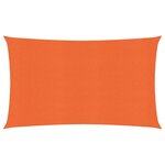vidaXL Voile d'ombrage 160 g/m² Orange 2x5 m PEHD