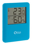 Thermomètre hygromètre digital intérieur bleu - otio
