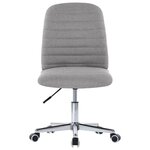vidaXL Chaises à manger lot de 2 gris clair tissu