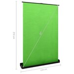 vidaXL Toile de fond de photographie Vert 97" 4:3