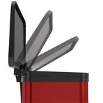 Hailo Poubelle à pédale Oko Duo Plus Taille L 17+9 L Rouge 0630-240