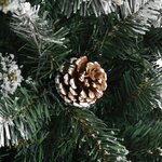 vidaXL Sapin de Noël artificiel avec support Vert 120 cm PVC