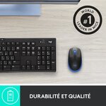 Logitech - souris sans fil m190 bleu