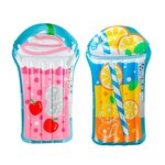Pack 2 matelas gonflables d'eau géants  ultra confort  pour piscine & plage - pack twin fresh fruits 185 x 100 cm