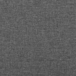 vidaXL Cadre de lit avec tête de lit Gris foncé 200x200 cm Tissu