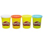 Play-doh  4 pots de pate a modeler - couleurs classiques - 112 g chacun