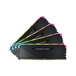 CORSAIR Mémoire Vengeance RGB RS 3200MHz 32GB (4x8GB) DIMM DDR4 for AMD Ryzen AMD Threadripper & Intel XMP (CMG32GX4M4E3200C16)