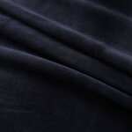 vidaXL Rideaux occultants avec anneaux 2 Pièces Velours Noir 140x245 cm