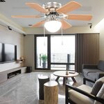 vidaXL Ventilateur de plafond orné avec lumière 82 cm Marron clair