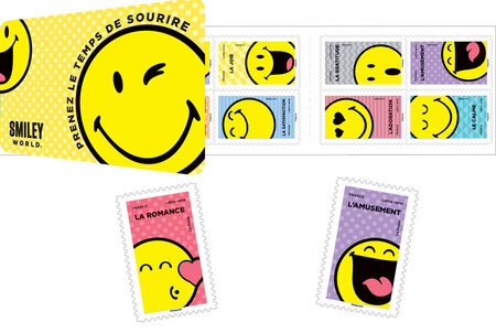 Carnet de 12 timbres - SmileyWorld - Lettre Verte