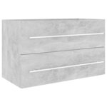 vidaXL Armoire d'évier Gris béton 80x38 5x48 cm Aggloméré