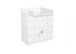 Commode à langer VOLGA AMIS ZEN BLANC