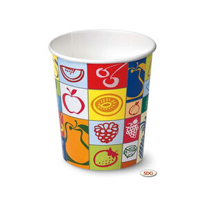 Pot à glace en carton tutti frutti 525 ml - sdg - lot de 1152 -  - 0 525