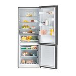 Hoover hmnv7184dxt - réfrigérateur combiné - total no frost - 432l - a++ - noir