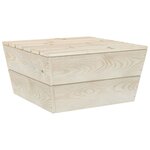 vidaXL Salon de jardin palette 4 Pièces Bois d'épicéa imprégné