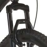 vidaXL Vélo de montagne 21 vitesses Roues de 27 5 pouces 42 cm Noir