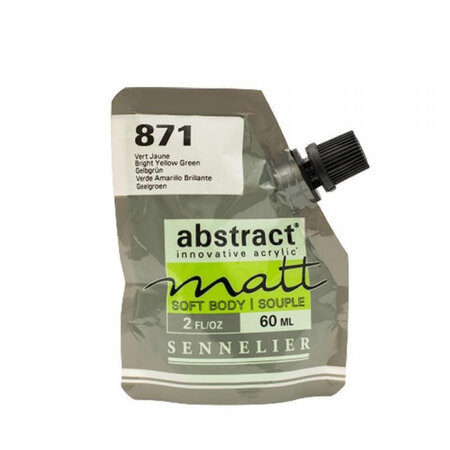 Peinture acrylique abstract matt - vert jaune - sachet 60ml - sennelier