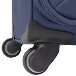 vidaXL Jeu de valises souples 3 Pièces Bleu marine