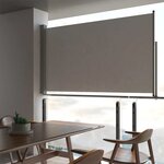 vidaXL Auvent latéral rétractable de patio 140 x 300 cm Gris
