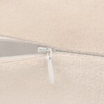 vidaXL Housses de coussin 4 Pièces Tissu 40x40 cm Blanc cassé