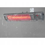Eurom chauffage pour patio "golden 1800 comfort rc" 1800 w argenté