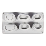 Moule en silicone Pierres  14 5x26x3 5cm  6 formes  boîte 1 pce.