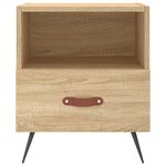 vidaXL Table de chevet chêne sonoma 40x35x47 5 cm bois d’ingénierie
