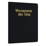 Registre classeur mouvements des titres avec recharge 50 feuillets uttscheid x 1