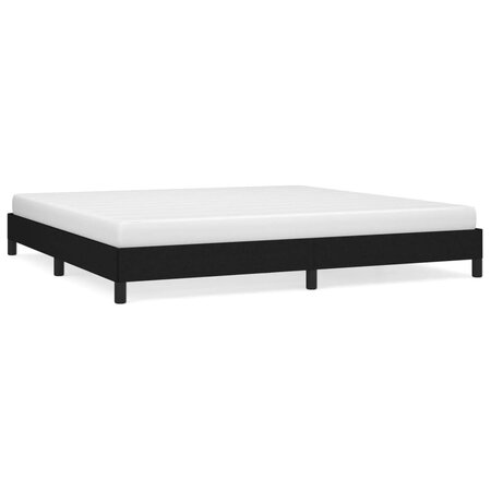 vidaXL Cadre de Lit Noir 200x200 cm Tissu
