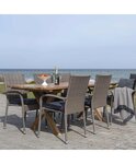 4 Chaises de jardin PORTLAND avec coussin