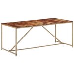 vidaXL Table de salle à manger 180x90x76 cm Bois solide