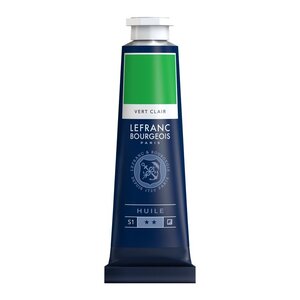 Peinture à l'huile en tube - vert clair - lefranc & bourgeois