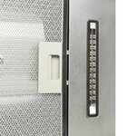 vidaXL Hotte îlot 90 cm Acier inoxydable 756 m³/h LED