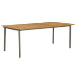 vidaXL Ensemble de salle à manger de jardin 9 Pièces Résine tressée Gris