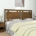 vidaXL Tête de lit Marron miel 185 5x4x100 cm Bois massif de pin